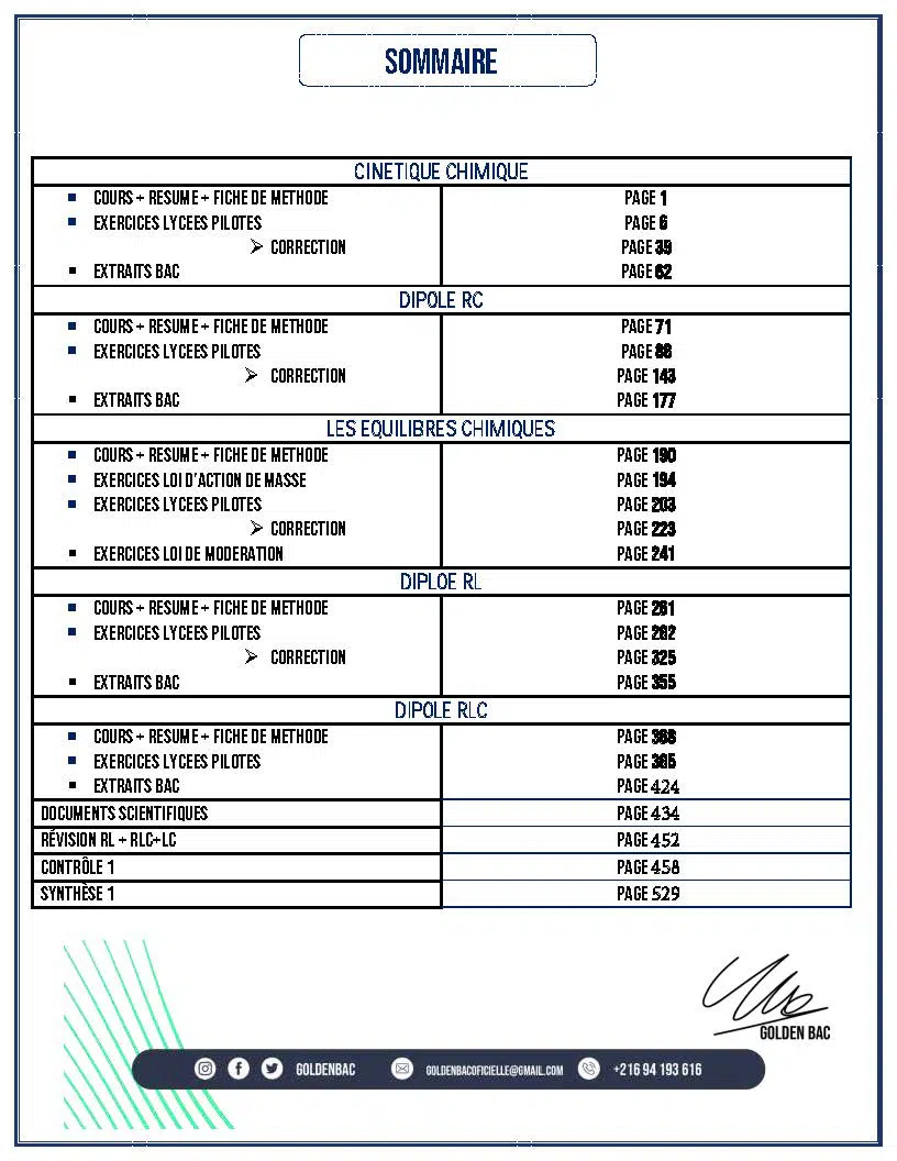 PHYSIQUE/CHIME - 1ER TRIMESTRE - BAC MATHS