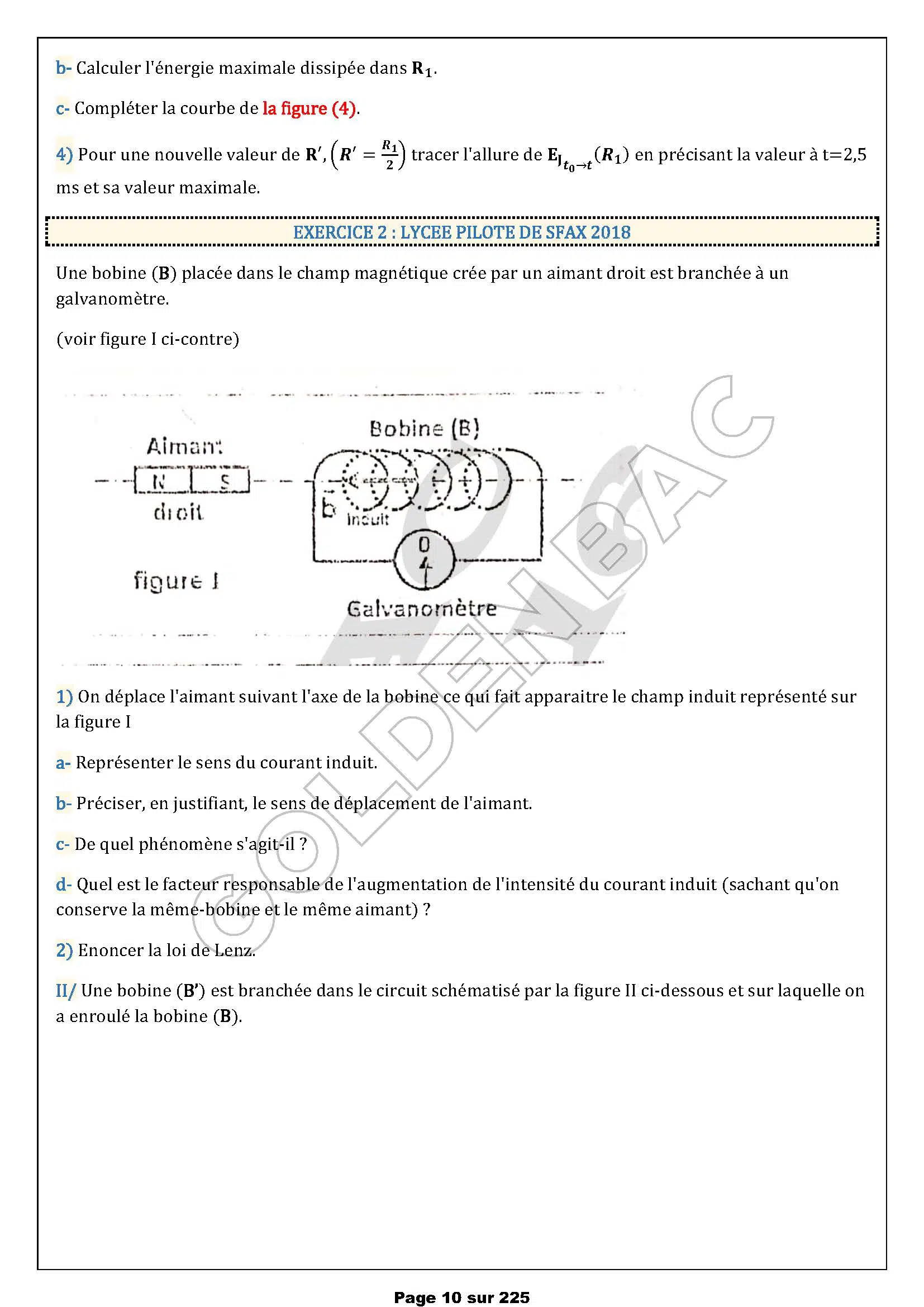 PHYSIQUE/CHIMIE - 1ER TRIMESTRE - BAC SC.INFO