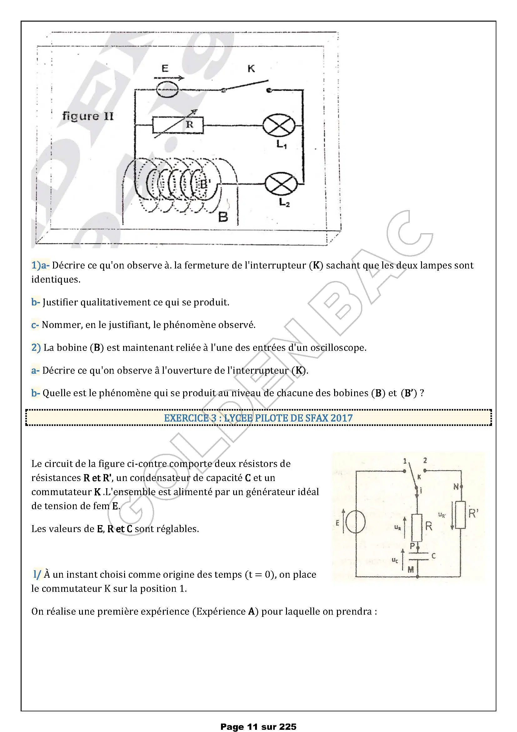 PHYSIQUE/CHIMIE - 1ER TRIMESTRE - BAC SC.INFO