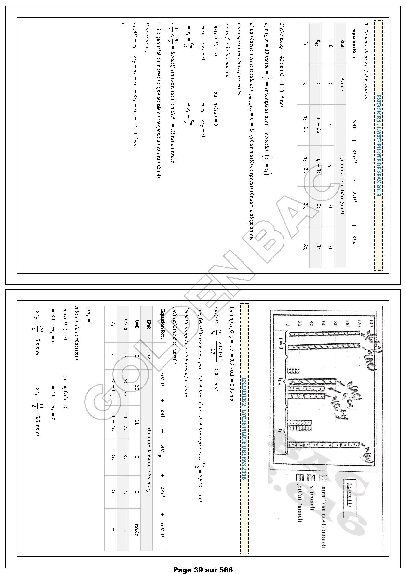PHYSIQUE/CHIME - 1ER TRIMESTRE - BAC MATHS