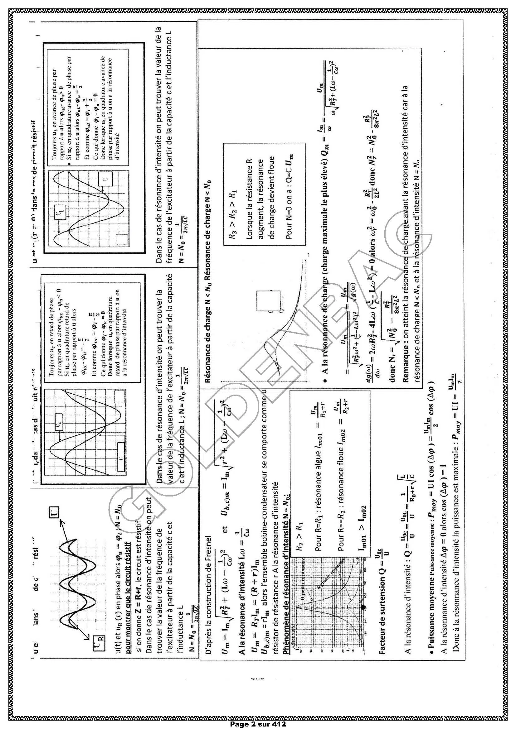 PHYSIQUE/CHIMIE - 2EME & 3EME TRIMESTRE - BAC SC.TEC