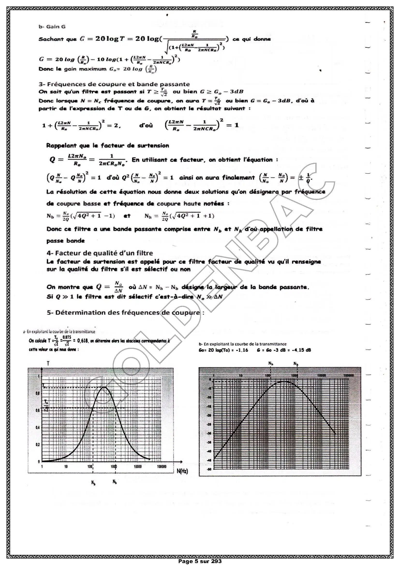 PHYSIQUE/CHIMIE - 2EME & 3EME TRIMESTRE - BAC SC.INFO