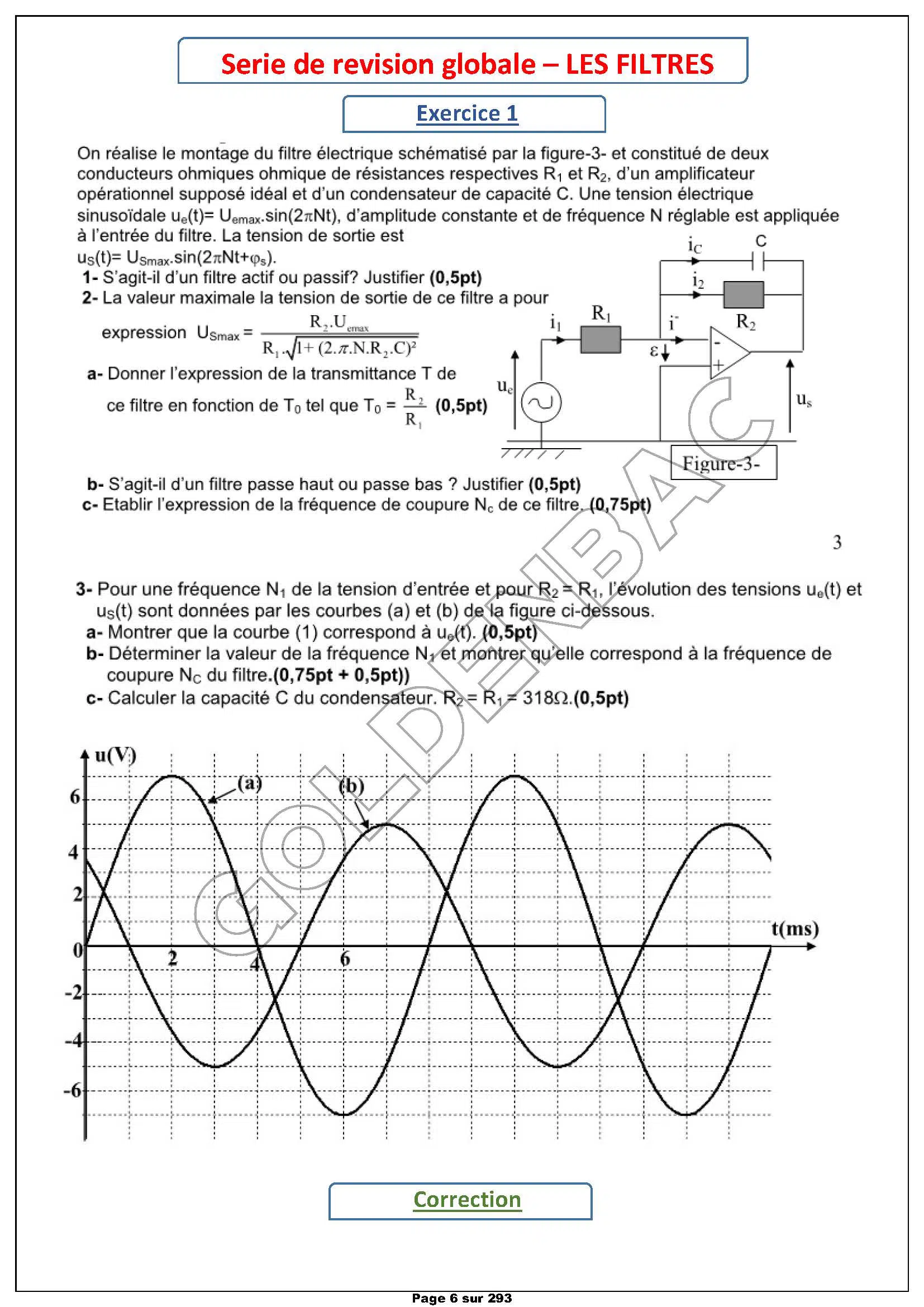 PHYSIQUE/CHIMIE - 2EME & 3EME TRIMESTRE - BAC SC.INFO