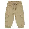 Pantalon Cargo Bébé Garçon – Réf 1054 – Vert -Beige (6-18 mois)