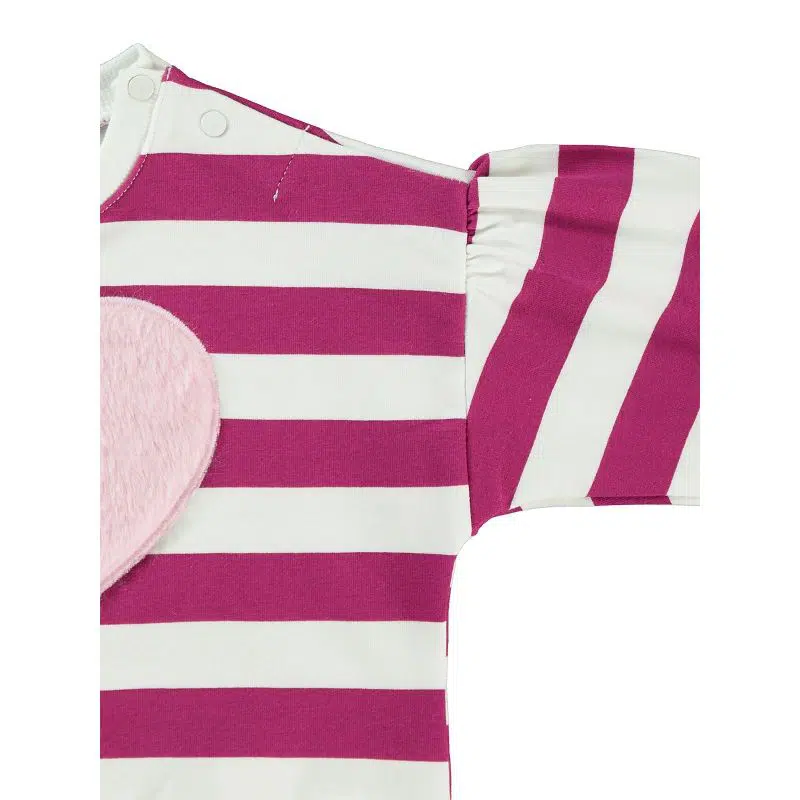 Pull Bébé Fille Sweatshirt – Noir -Rose– Réf H135 (6-18 mois)