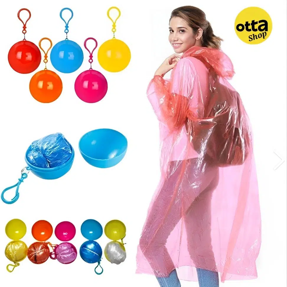 Poncho de pluie imperméable معطف واق من المطر للطوارئ