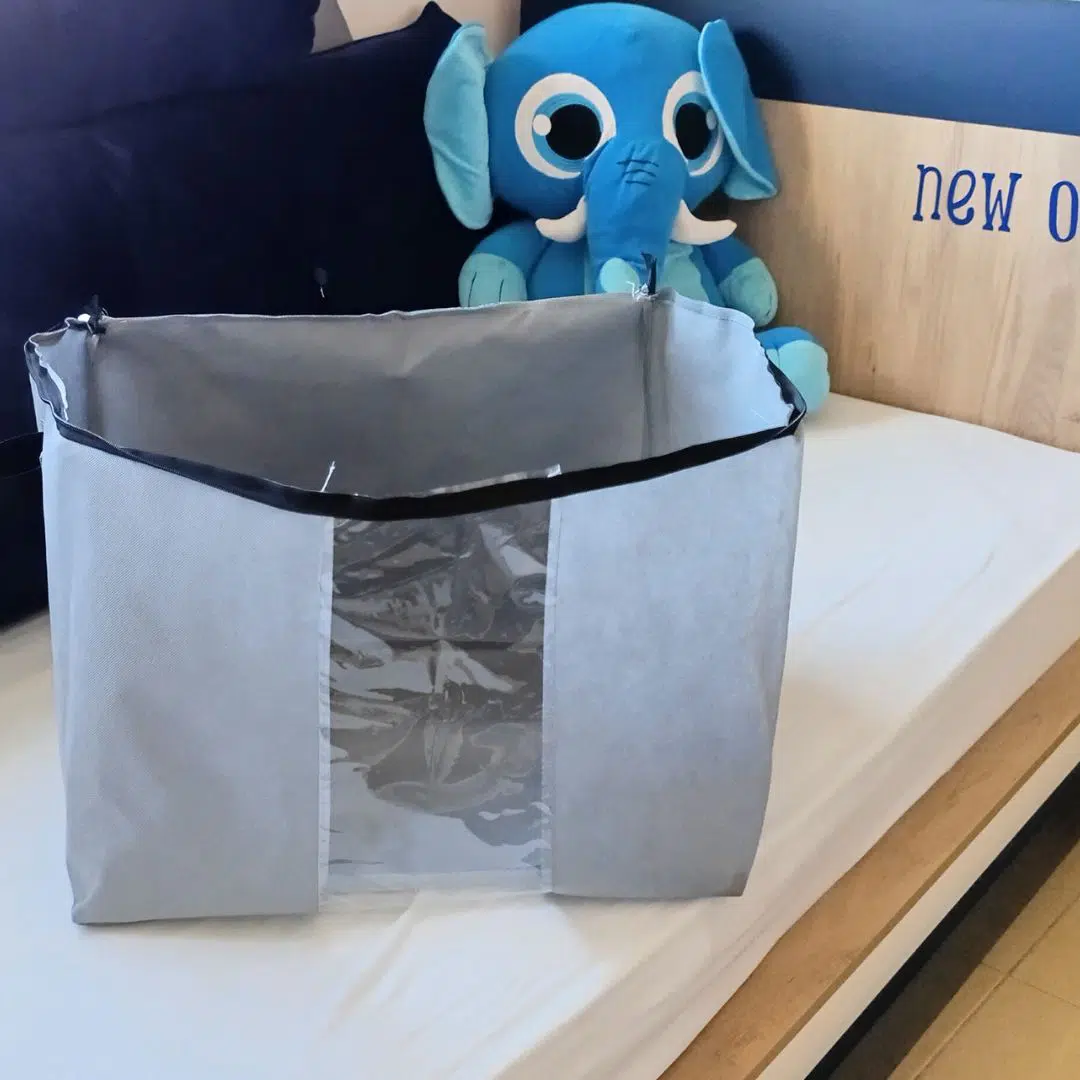 Pack 3 Sac de Rangement en Tissu Non Tissé, Renforcé capacite18 kg