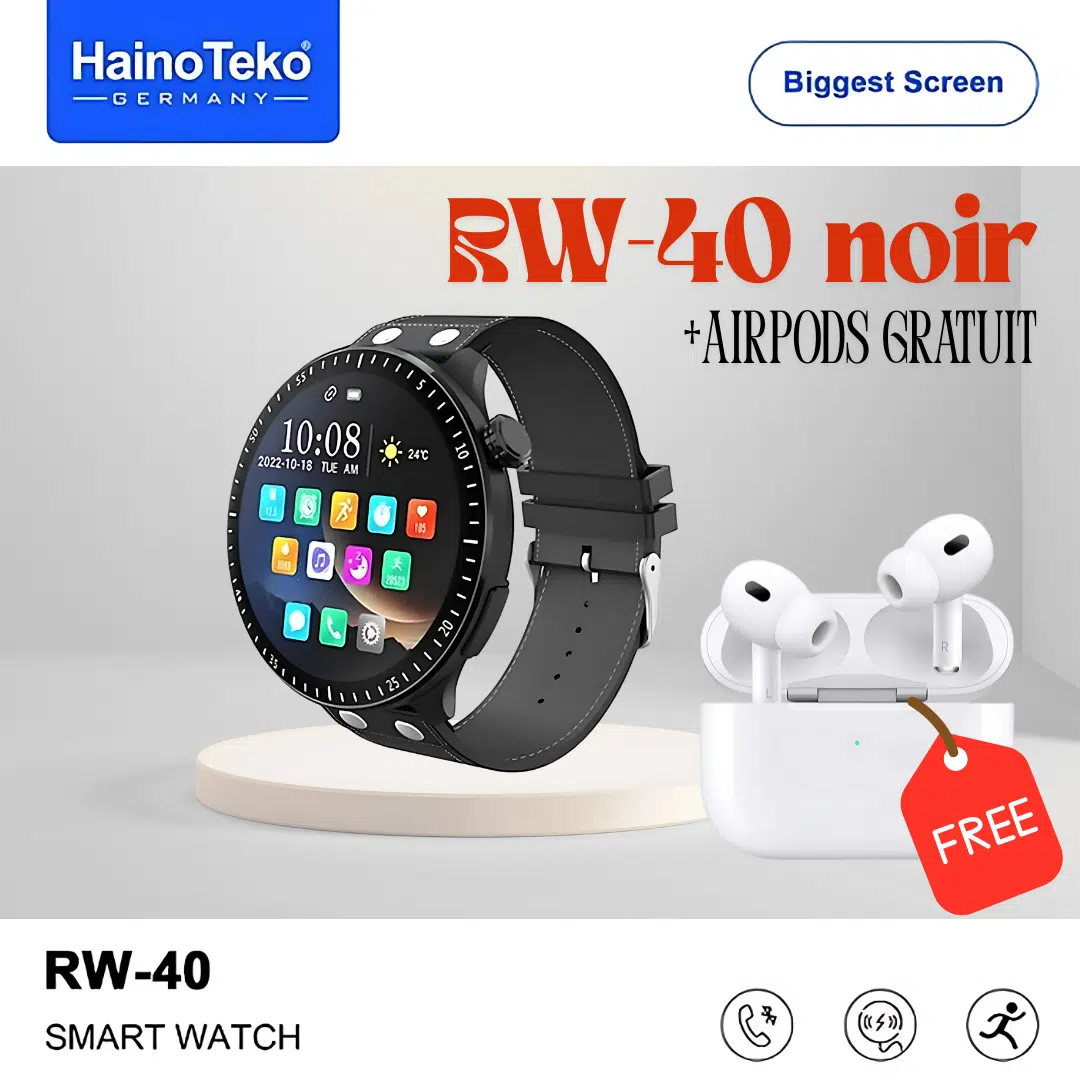 Haino Teko RW-40  noir +airpods gratuit