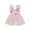Robe de Soirée Manches Bouffantes – Réf 2564 – Rose (2-5 ans)