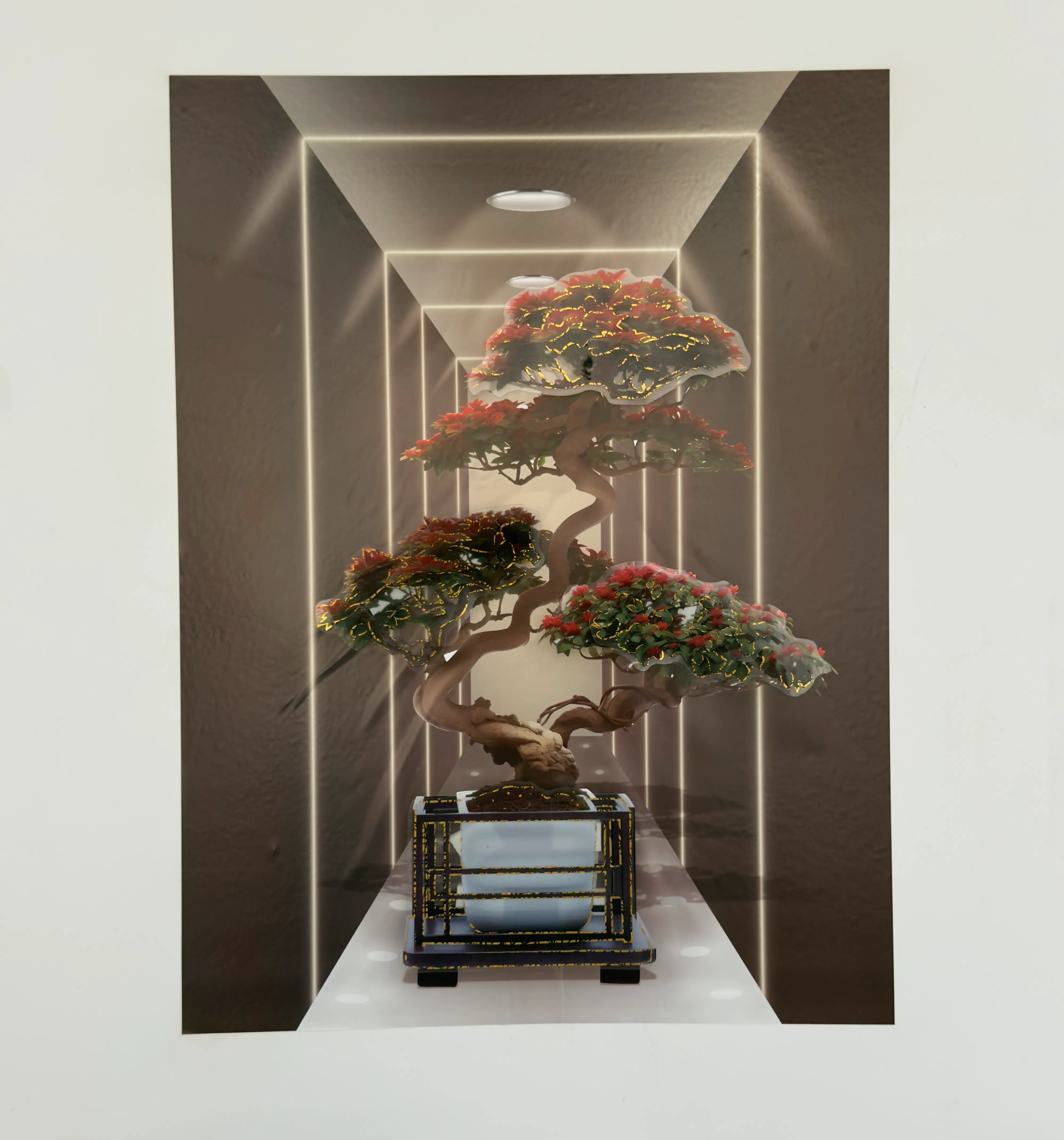 Autocollant Cadre 3d