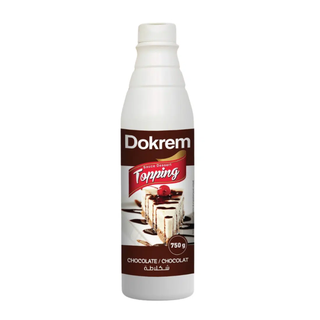 SAUCE TOPPING CHOCOLAT 750 GR DOKREM