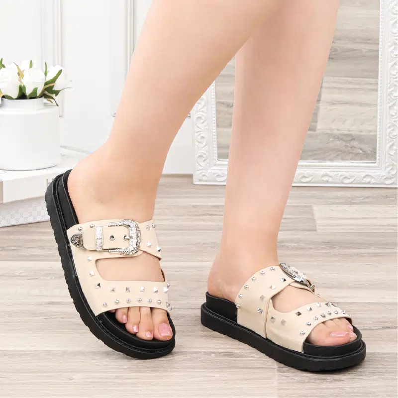 Claquette Femme SF709-5 Beige