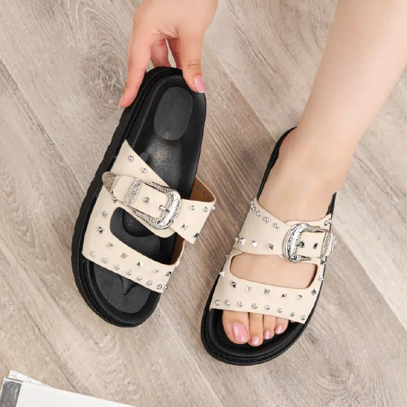 Claquette Femme SF709-5 Beige