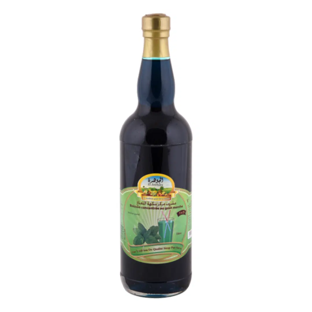 SIROP MENTHE EN VERRE JAWAHRA 1L