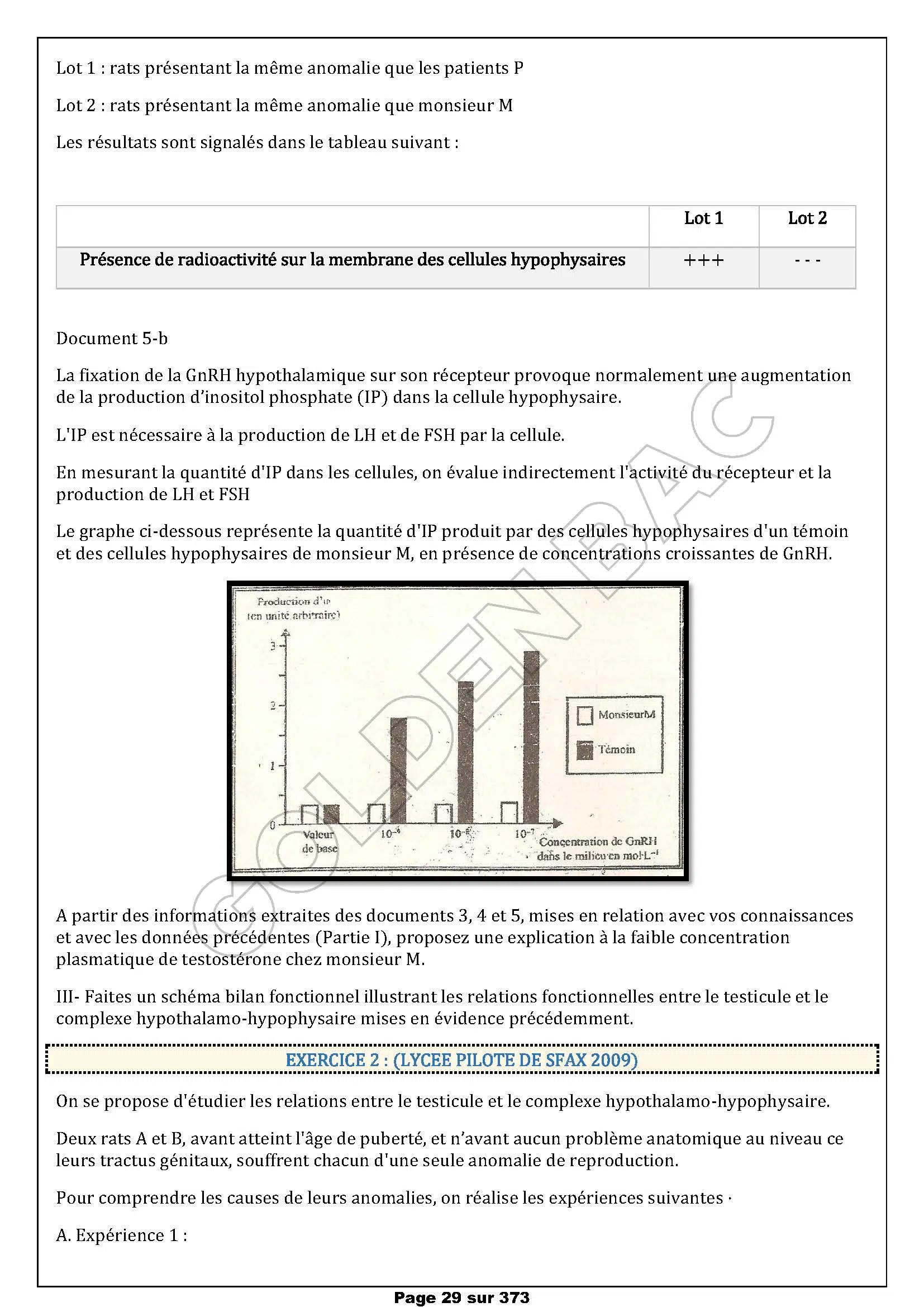SVT - 1ER TRIMESTRE - BAC SC.EXP
