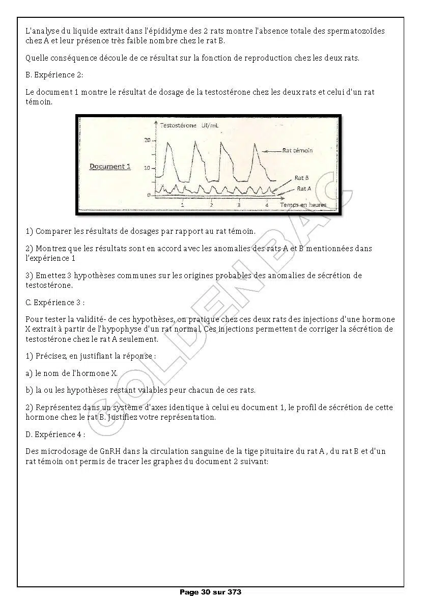 SVT - 1ER TRIMESTRE - BAC SC.EXP