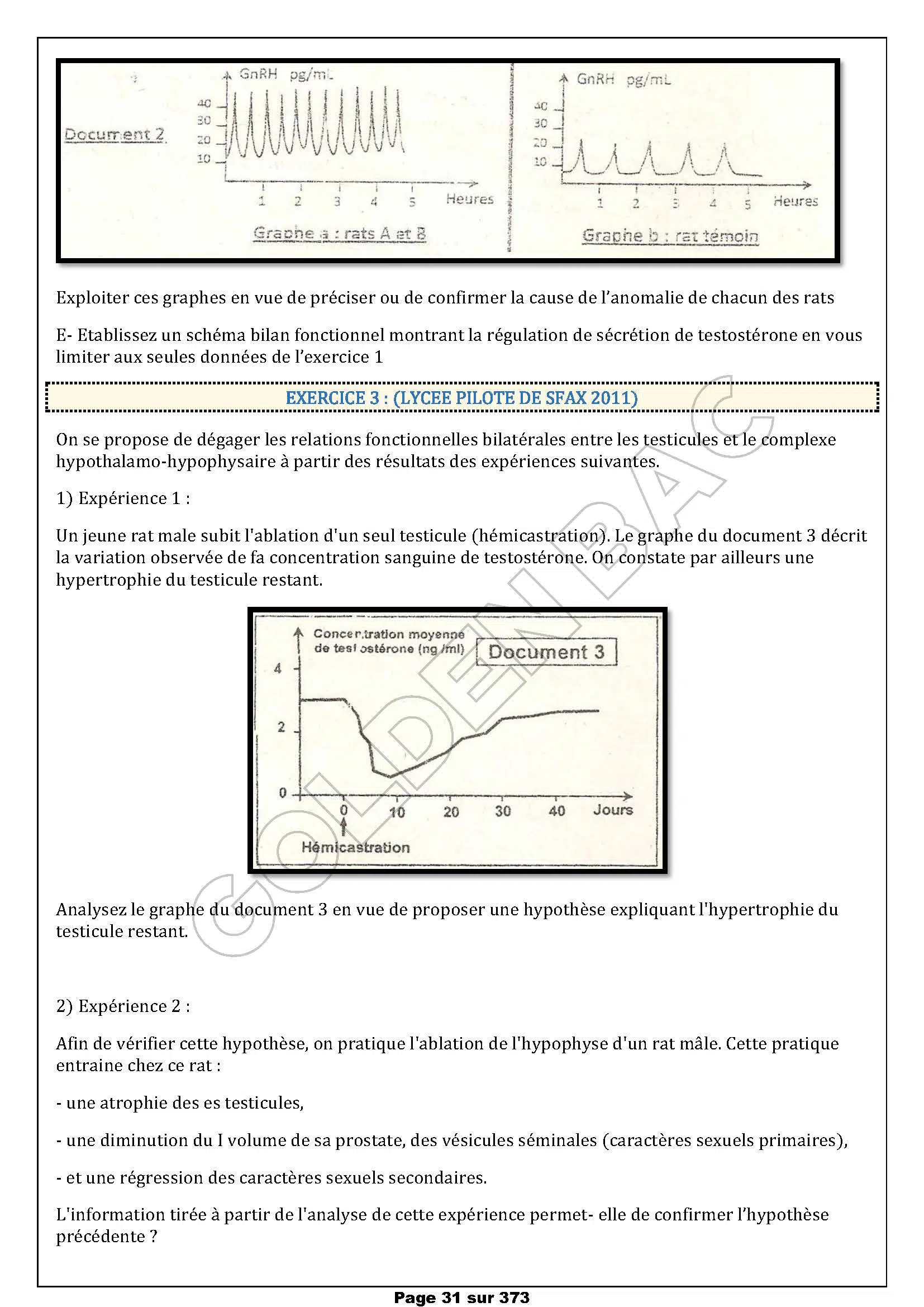 SVT - 1ER TRIMESTRE - BAC SC.EXP