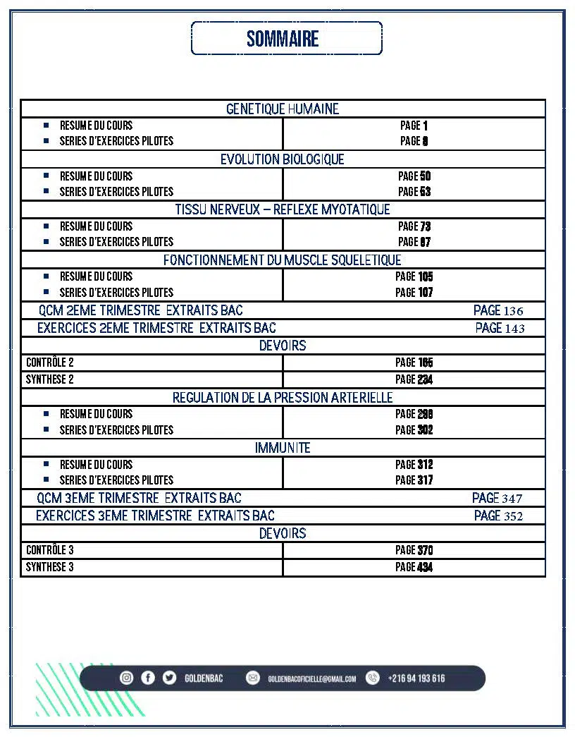 SVT - 2EME ET 3EME TRIMESTRE - BAC SC.EXP
