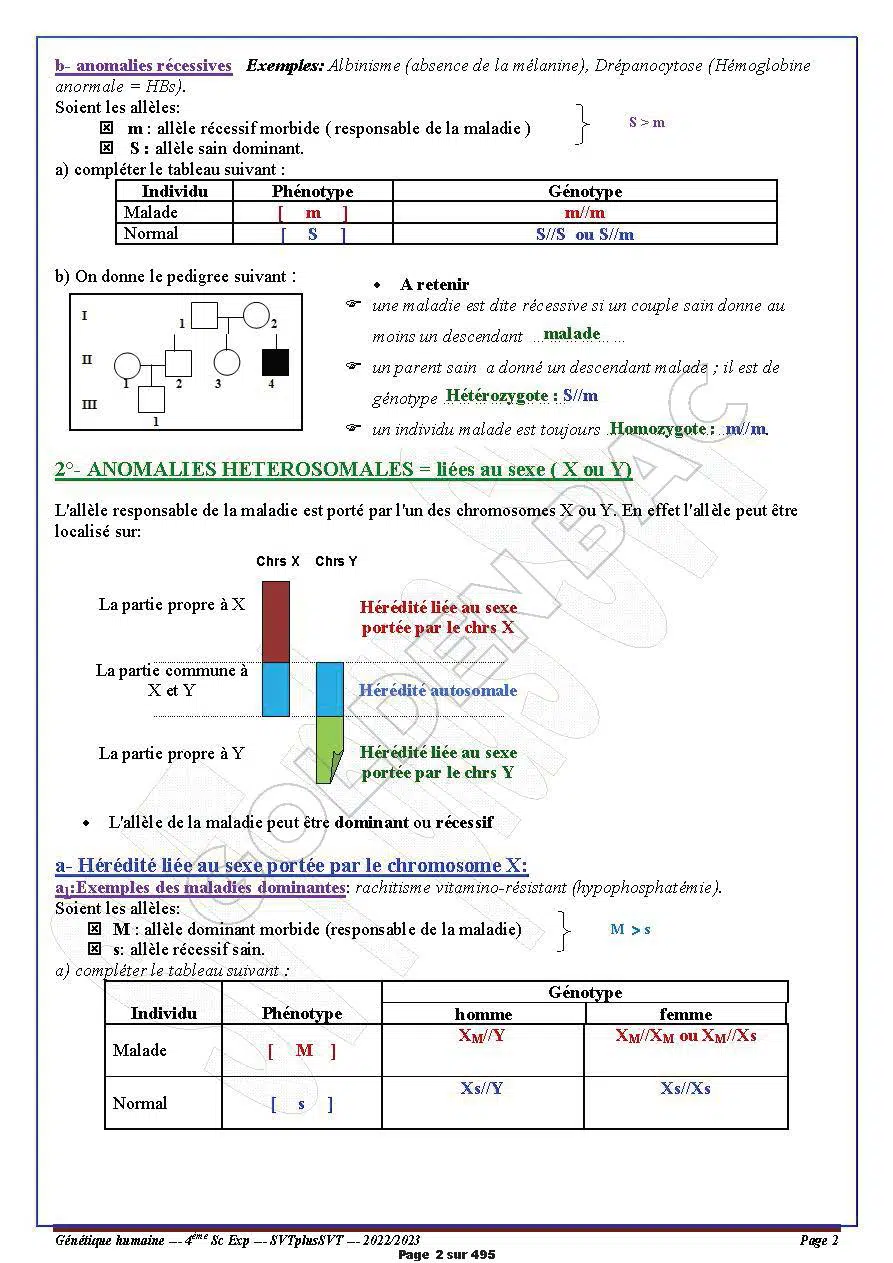 SVT - 2EME ET 3EME TRIMESTRE - BAC SC.EXP