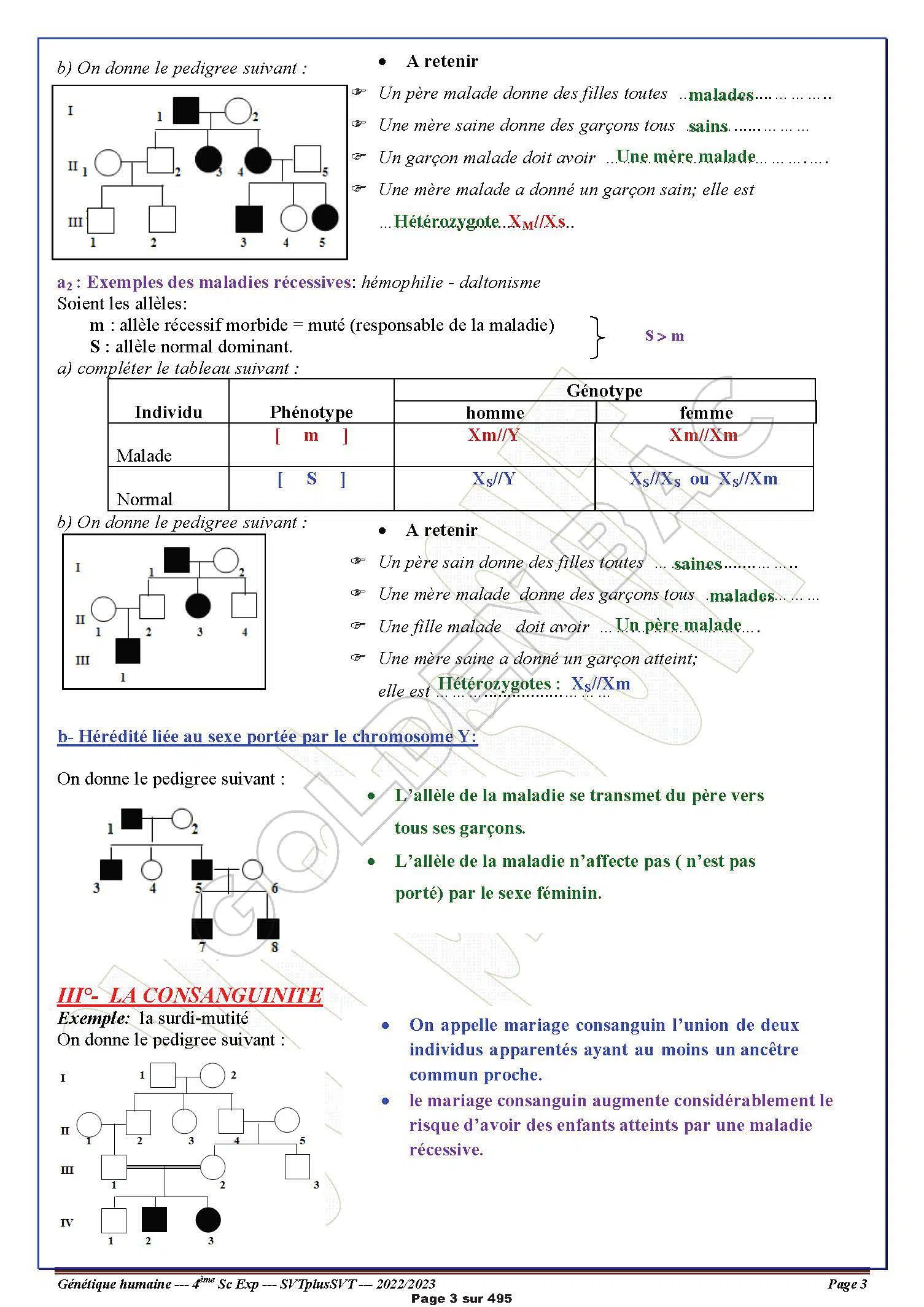 SVT - 2EME ET 3EME TRIMESTRE - BAC SC.EXP