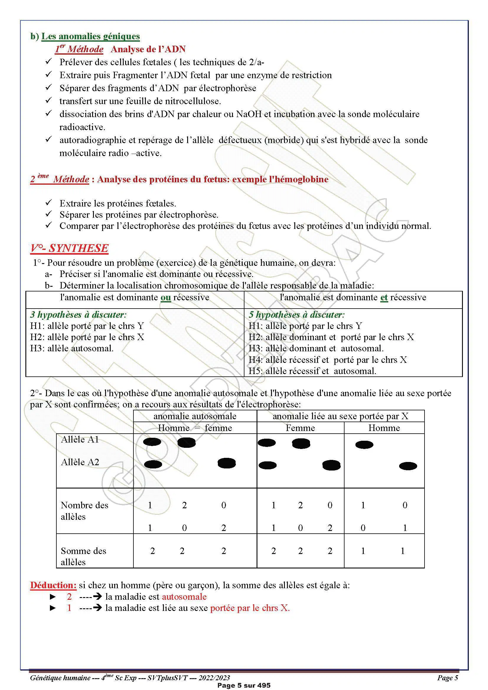 SVT - 2EME ET 3EME TRIMESTRE - BAC SC.EXP