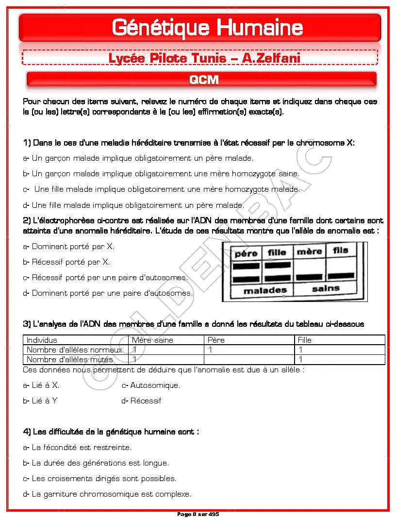 SVT - 2EME ET 3EME TRIMESTRE - BAC SC.EXP