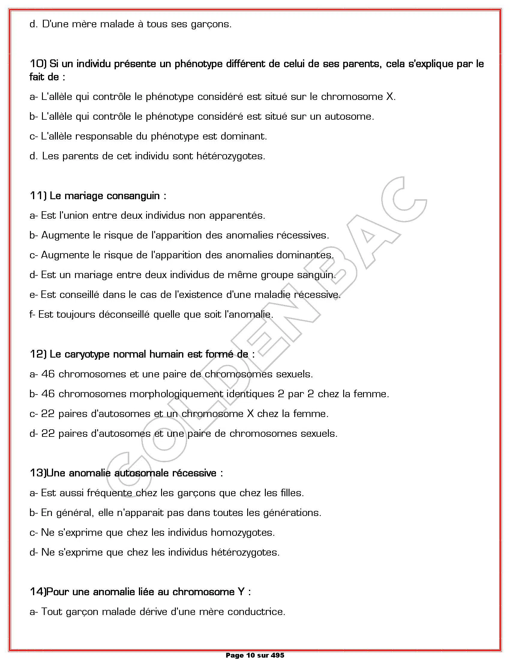 SVT - 2EME ET 3EME TRIMESTRE - BAC SC.EXP