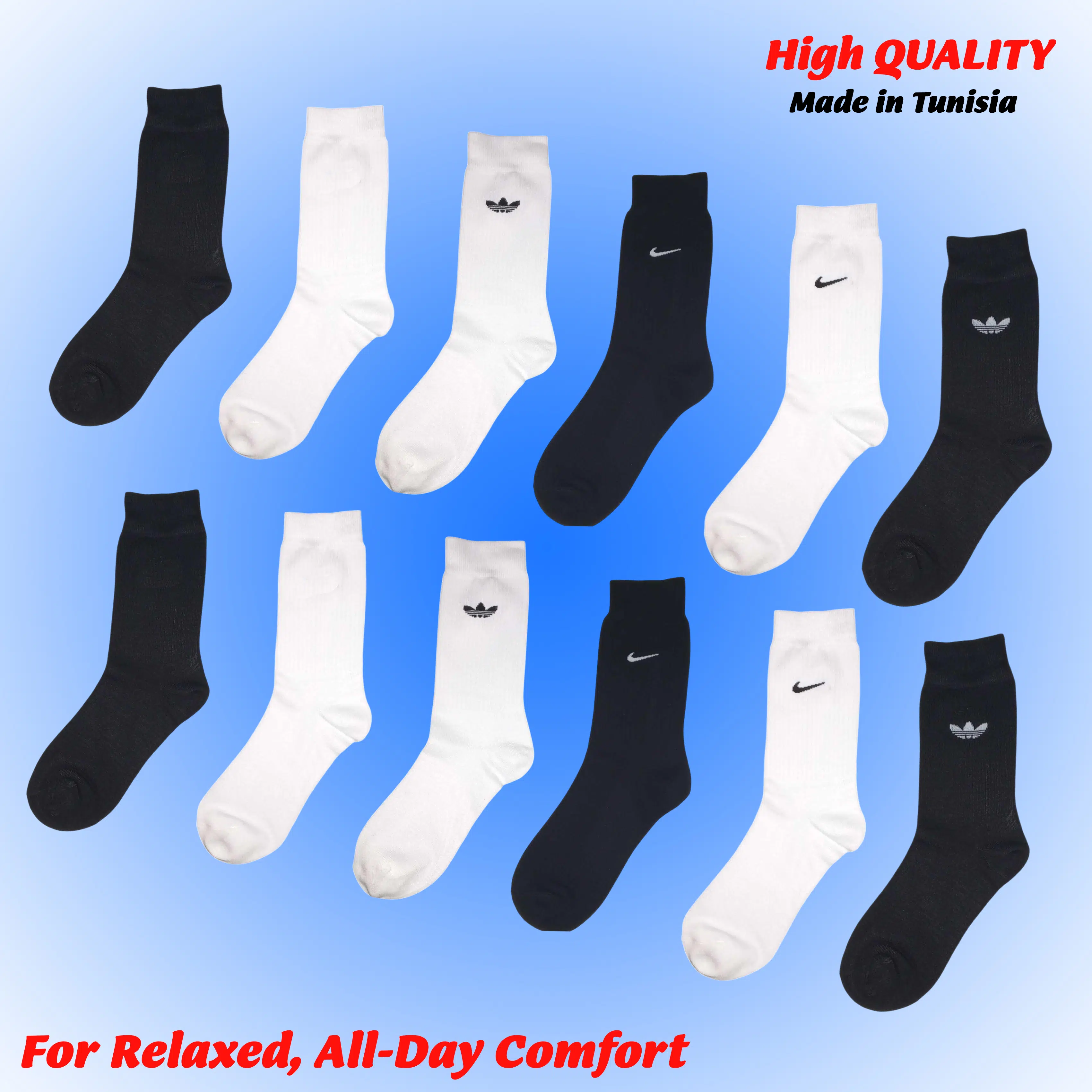 PACK 12 CHAUSSETTES SPORT