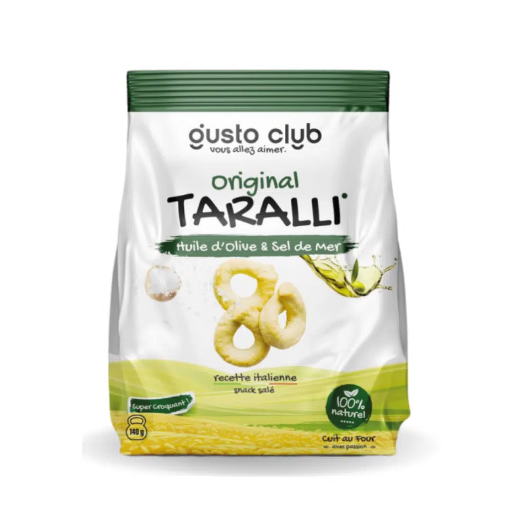 TARALLI H.O ET SEL DE MER 140 GR