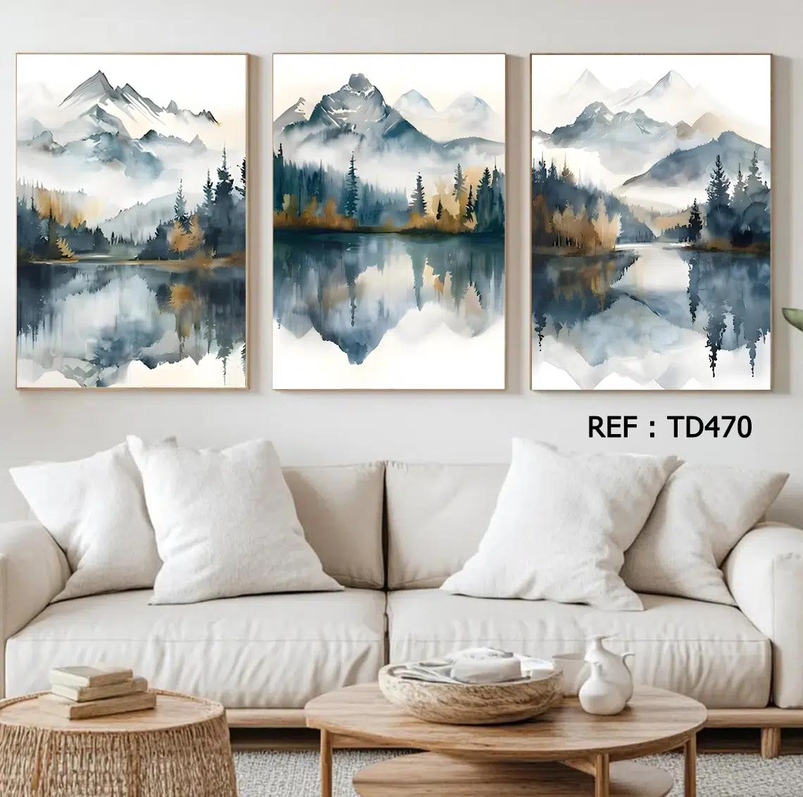 Tableaux Décoratif 3 pièces - (60x40)cm x3 - TD470