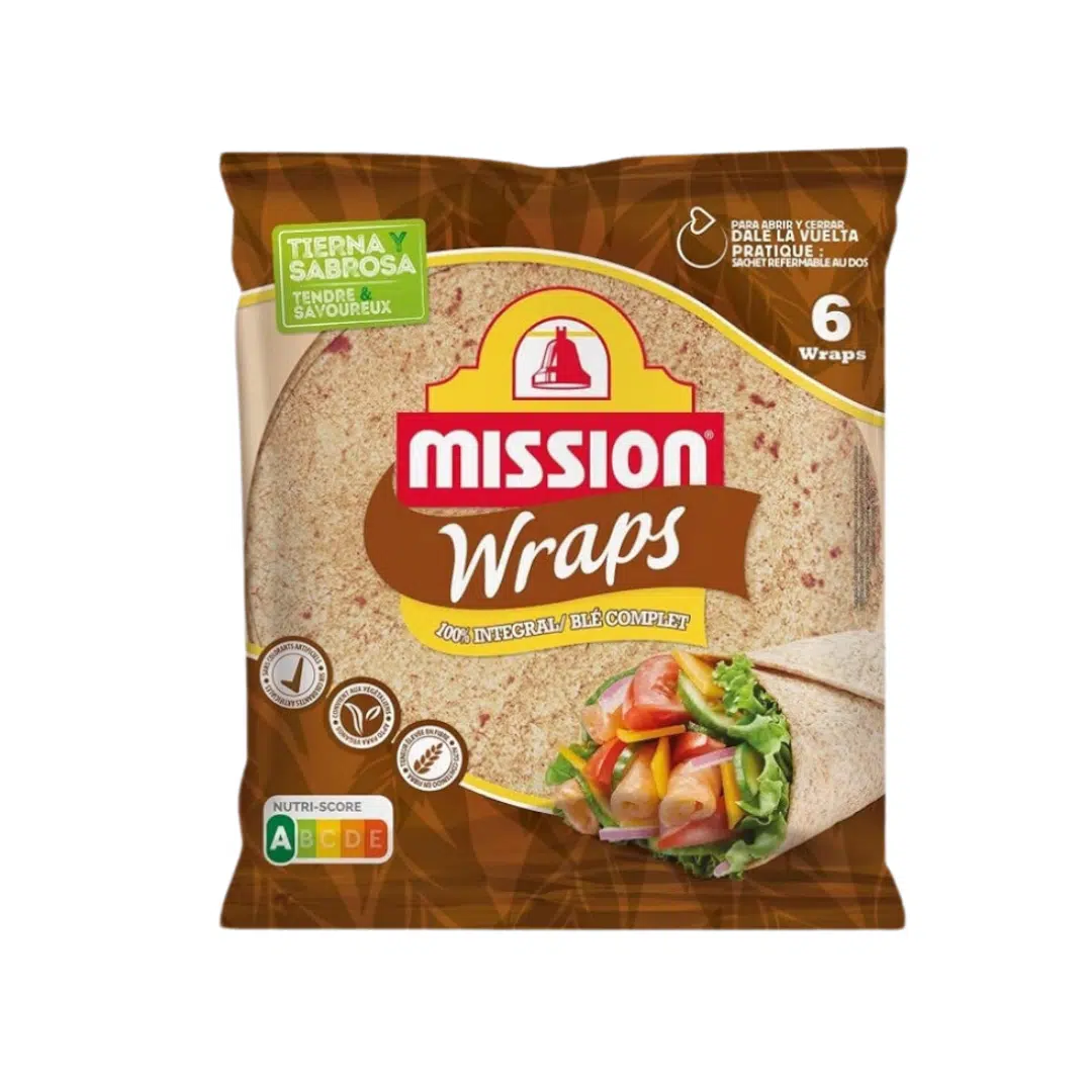 TORTILLAS BLE COMPLET 25 CM MISSION WARPS