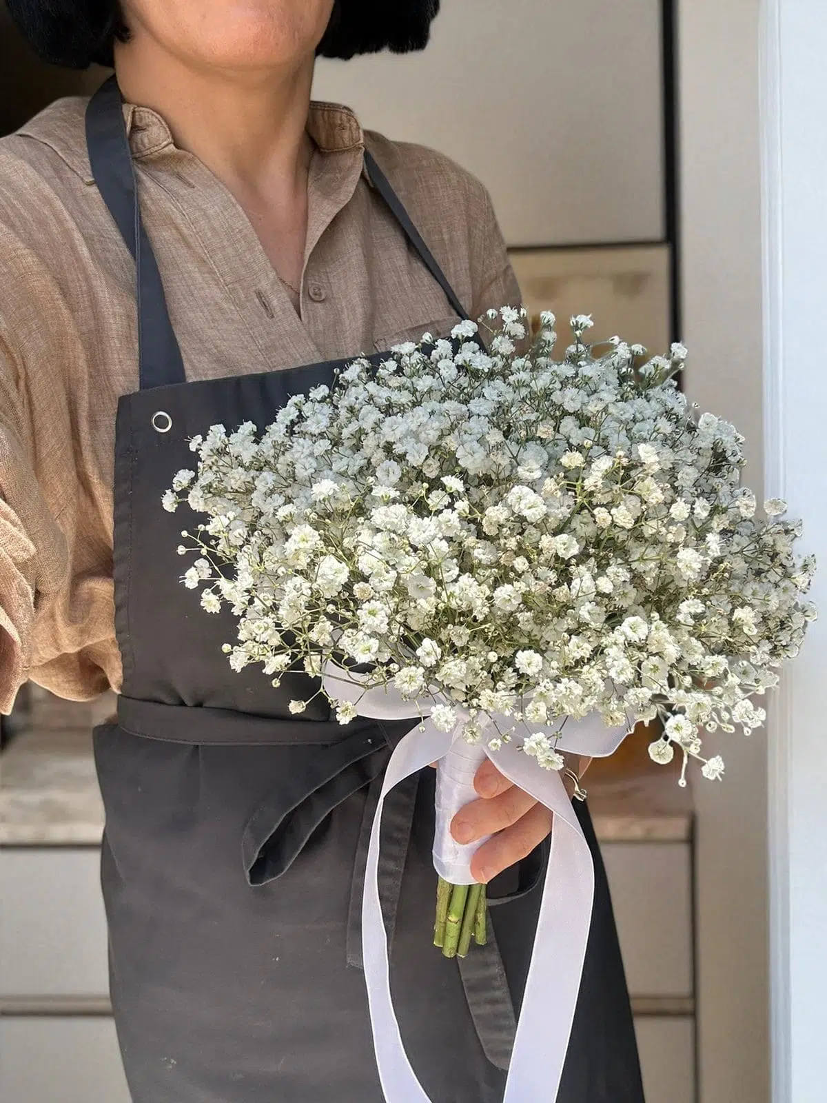 Bouquet de Gypsophile Blanche Naturel