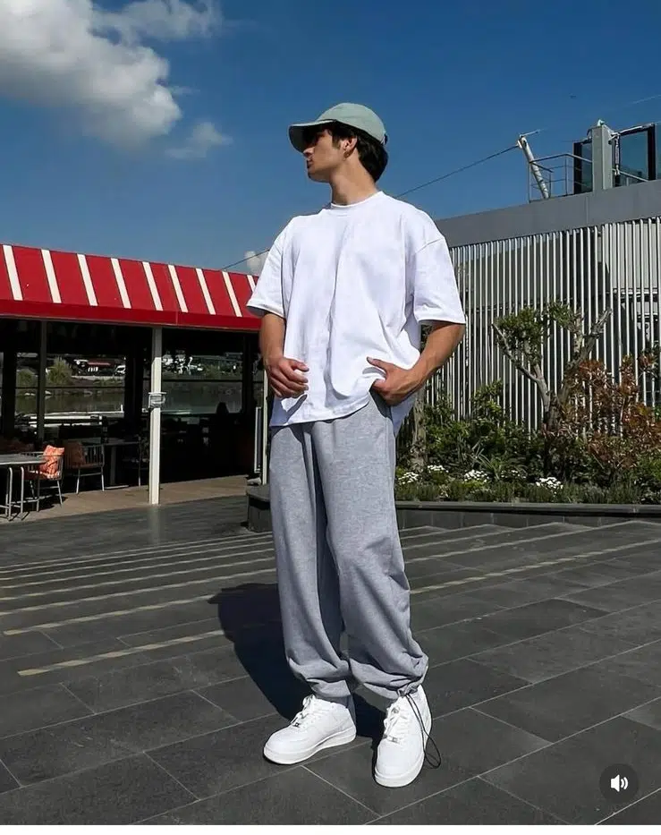 Tenue basic T-Shirt oversize et Baggy