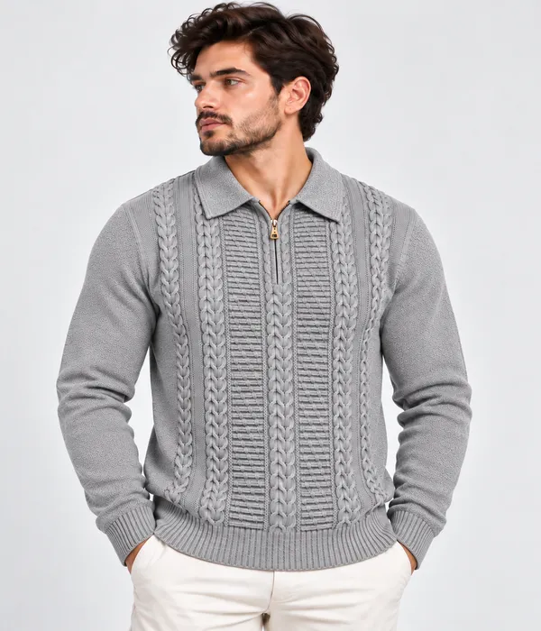 Pull zip up