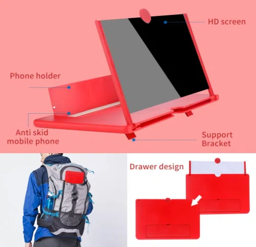 Loupe Portable SmartPhone - 3D HD Amplificateur décran 12¨