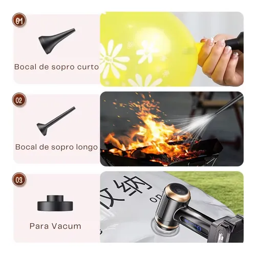 Mini aspirateur de voiture haute puissance 9 000 Pa avec 2 buses daspiration, dépoussiéreur portatif sans fil rechargeable avec bac à poussière visuel pour voiture et bureau.