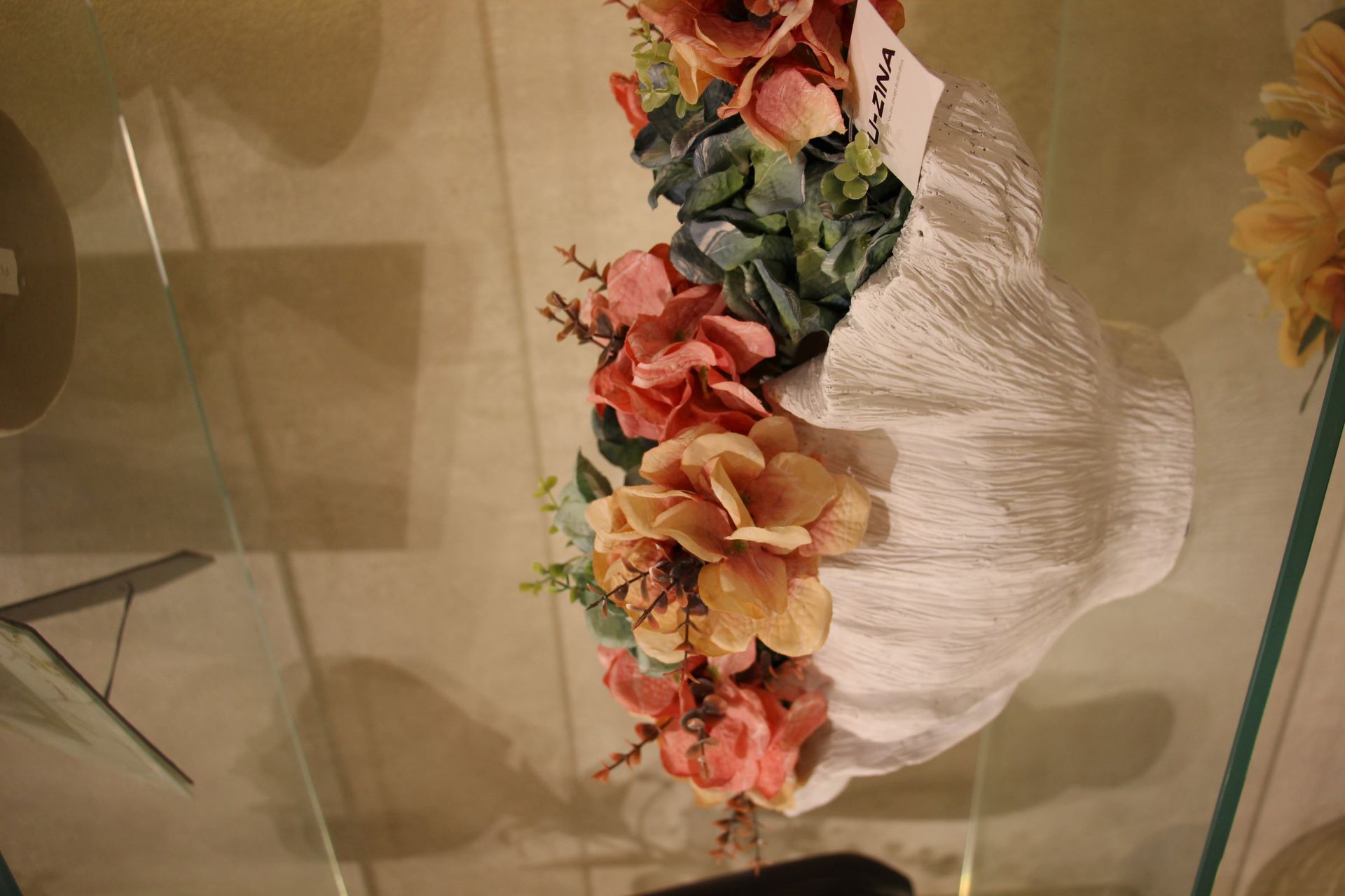 Vase coquille Bénitier blanc