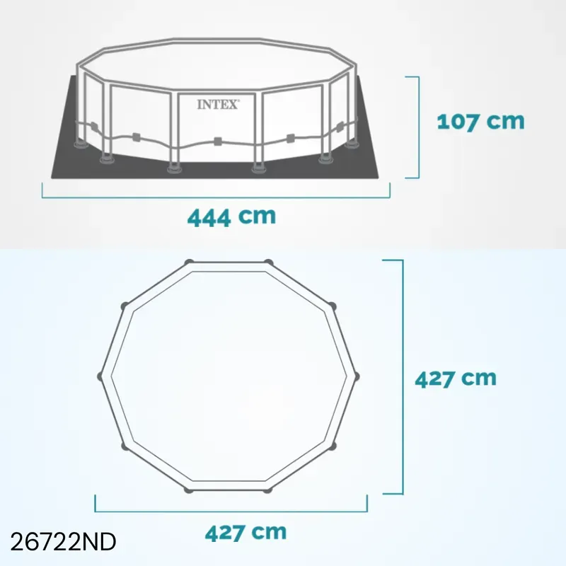 Piscine ronde Clearview 427cm x 107cm 26722