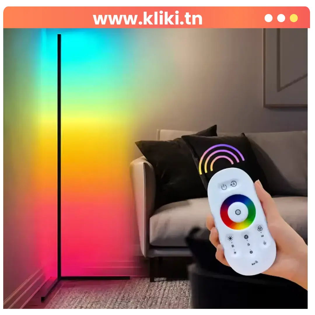 Lampe dangle sur pied avec télécommande