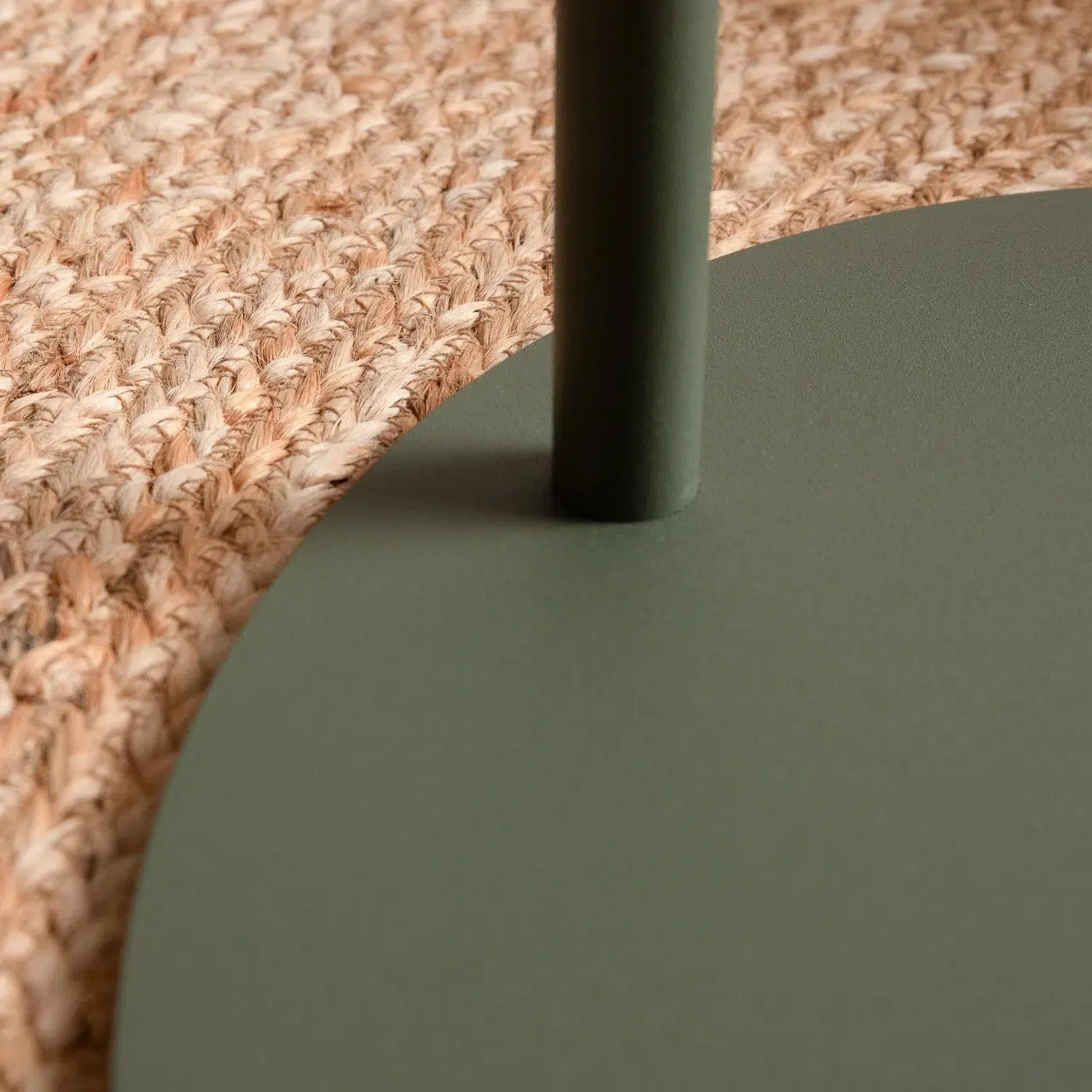 Table D’appoint En Metal Vert Olive