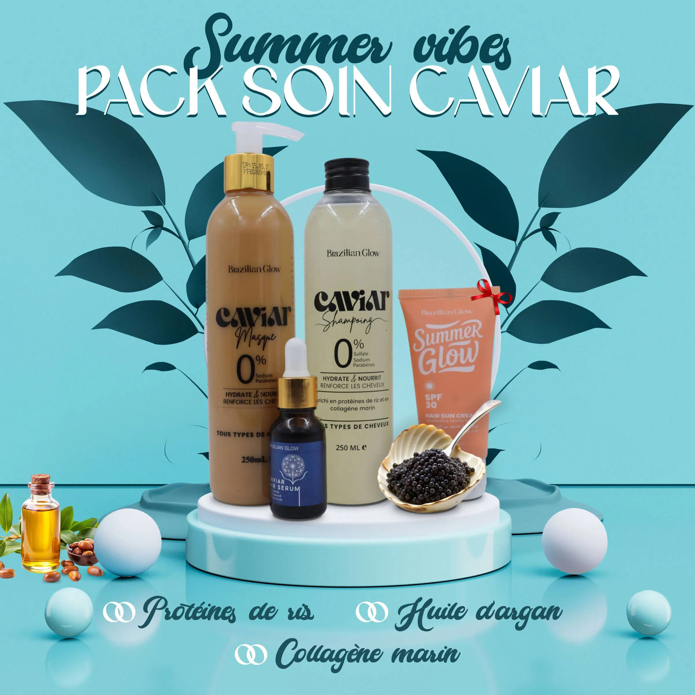 Brazilian Glow - Pack soin caviar Summer vibes