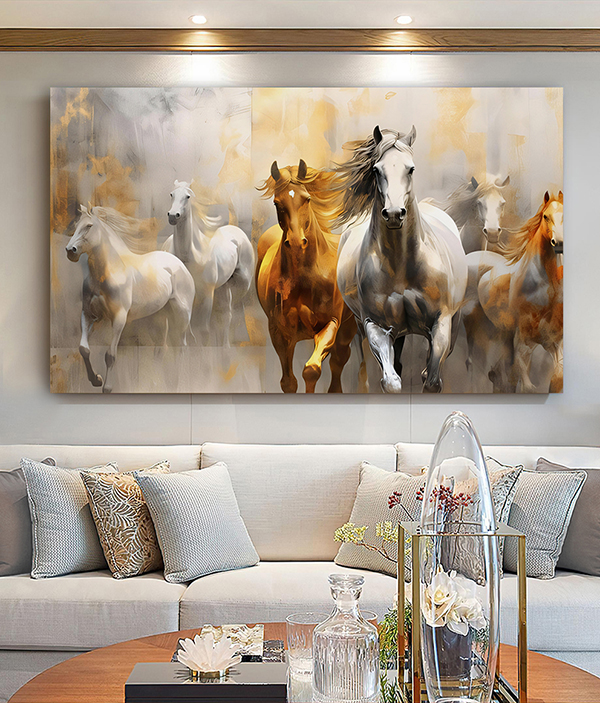 Tableau décoratif - Chevaux en course