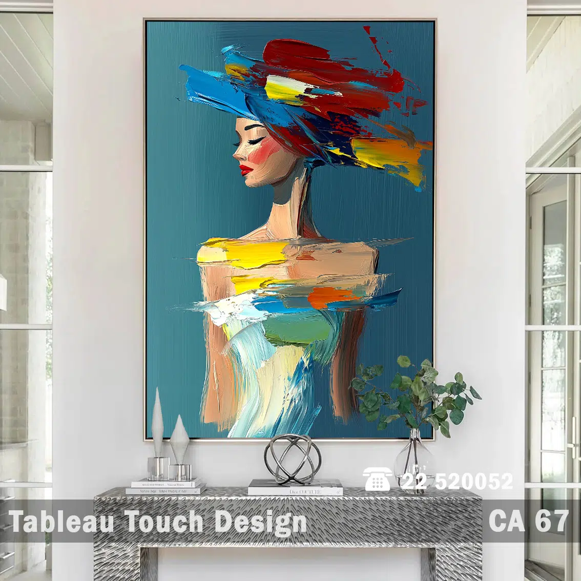 Tableau décoratif - Femme Arc-en-Ciel