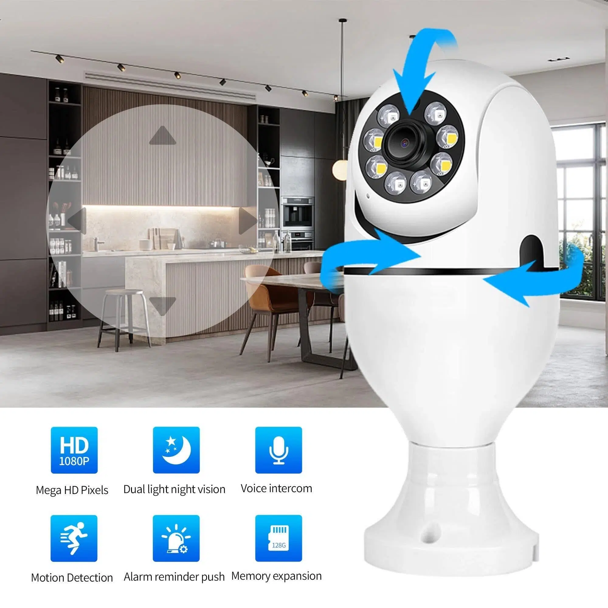Caméra lampe de surveillance كاميرا مراقبة على شكل مصباح