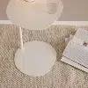 Table D’appoint En Metal Blanc
