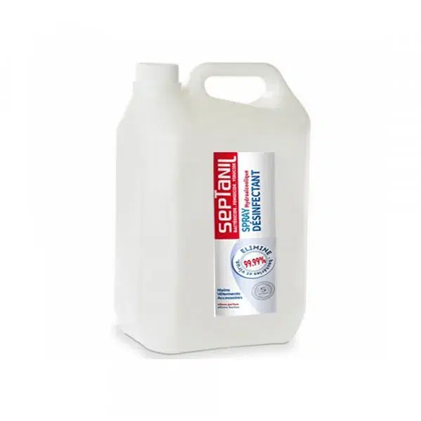 Septanil, solution hydroalcoolique désinfectante  5 litres