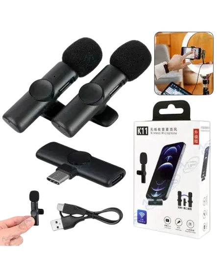 DOUBLE MICROPHONE SANS FIL TYPE-C