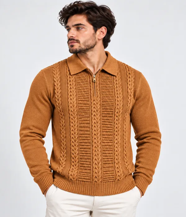 Pull zip up
