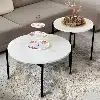 Ensemble de Tables Basses OSCAR Blanc