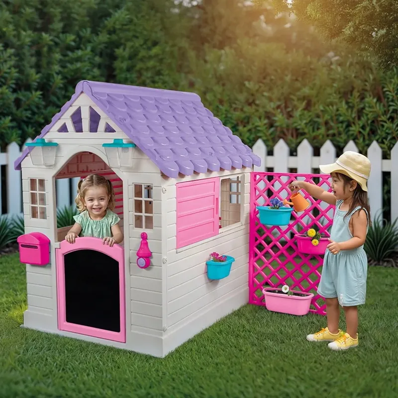 maisonnette extérieure rose DOLU 2578